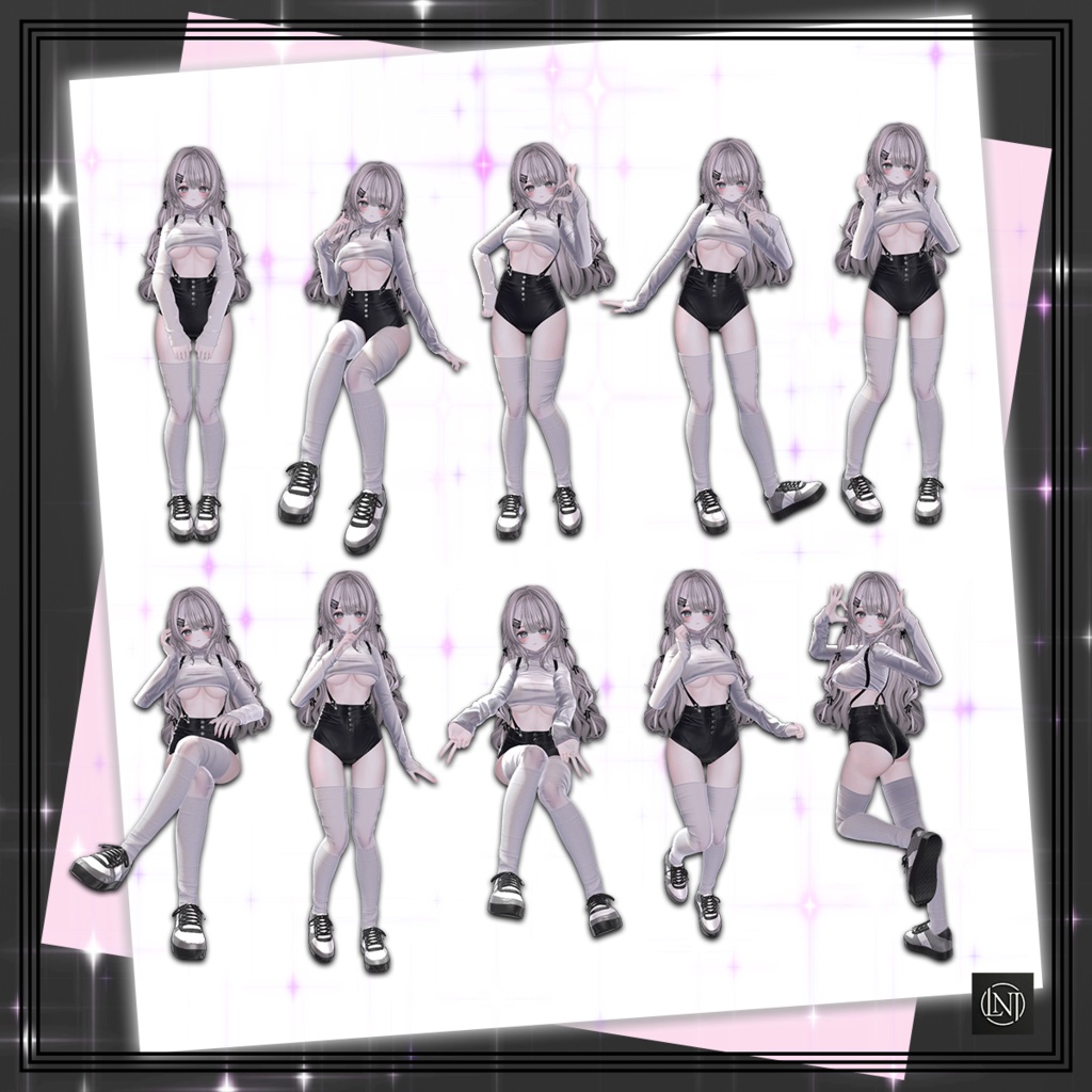 【10/10 23時公開予定 無料版あり】LeNOIRism ポーズ ギミック1【VRChat向け】