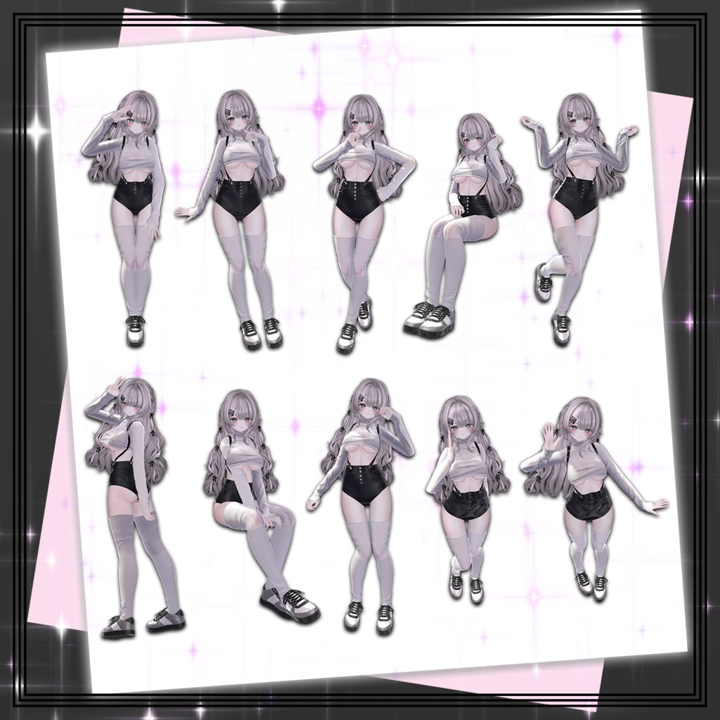 【10/10 23時公開予定 無料版あり】LeNOIRism ポーズ ギミック1【VRChat向け】