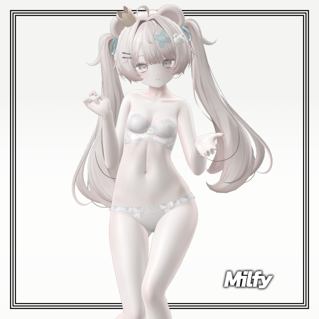 【本日23時まで無料!】ソフト感白肌マテリアル【VRChat想定】