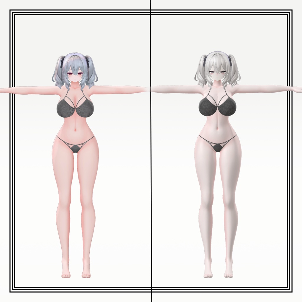 【本日23時まで無料!】ソフト感白肌マテリアル【VRChat想定】