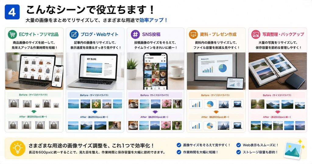画像一括リサイズ 600px(image-batch-resizer)
