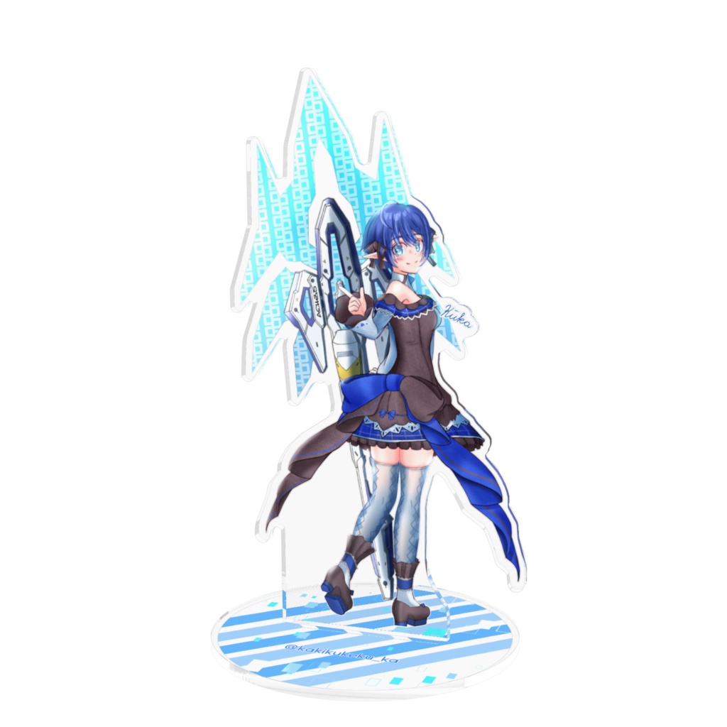 くーかちゃんアクリルフィギュア２　-160x160mm