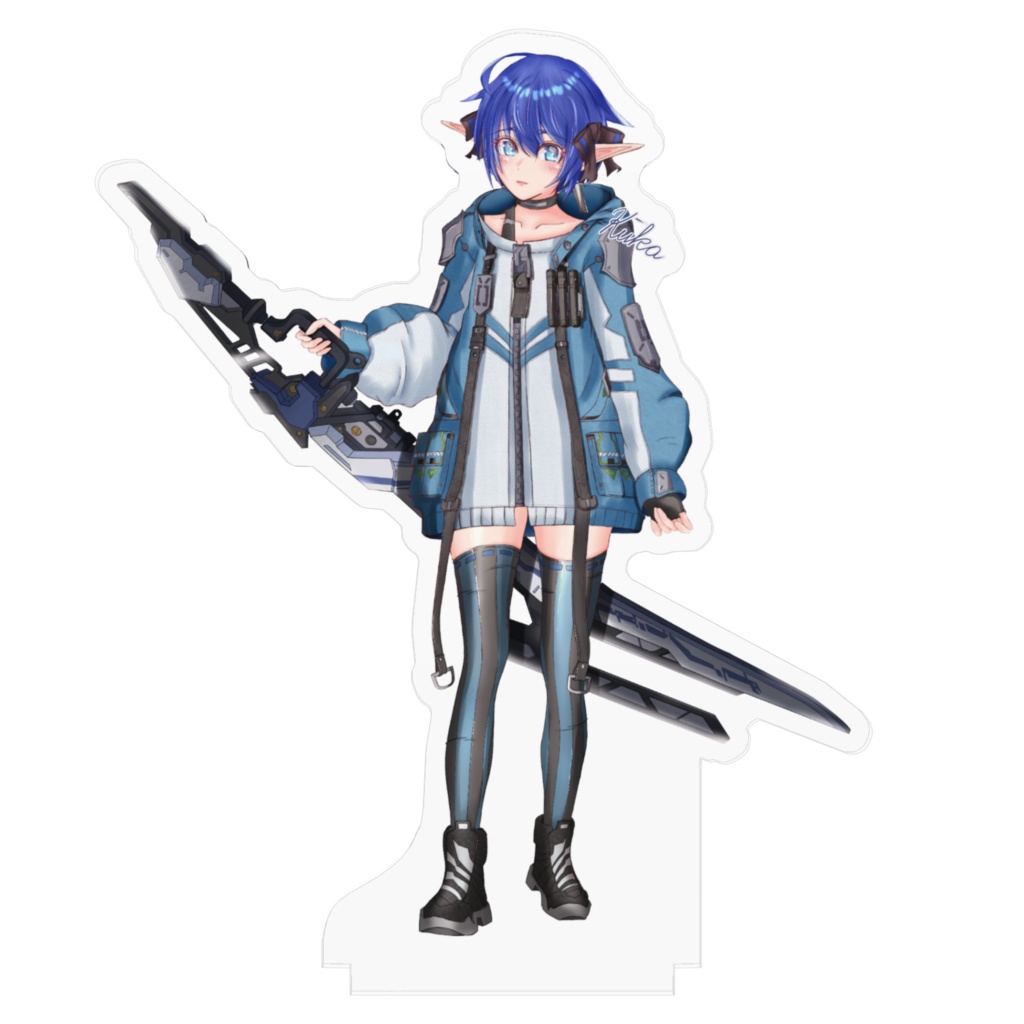 くーかちゃんアクリルフィギュア3-100x100mm