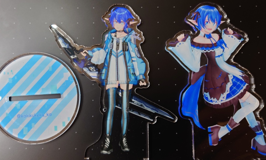 くーかちゃんアクリルフィギュア3-100x100mm