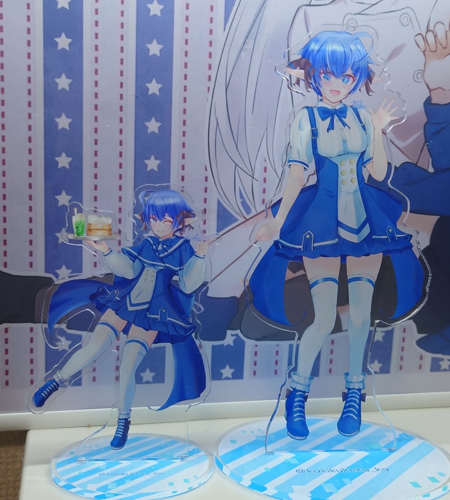 くーかちゃんアクリルフィギュア6 ①100x100mm ②160x160mm