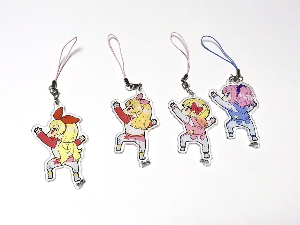 崖登りアクリルストラップ