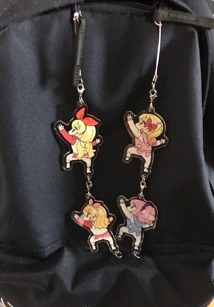 崖登りアクリルストラップ