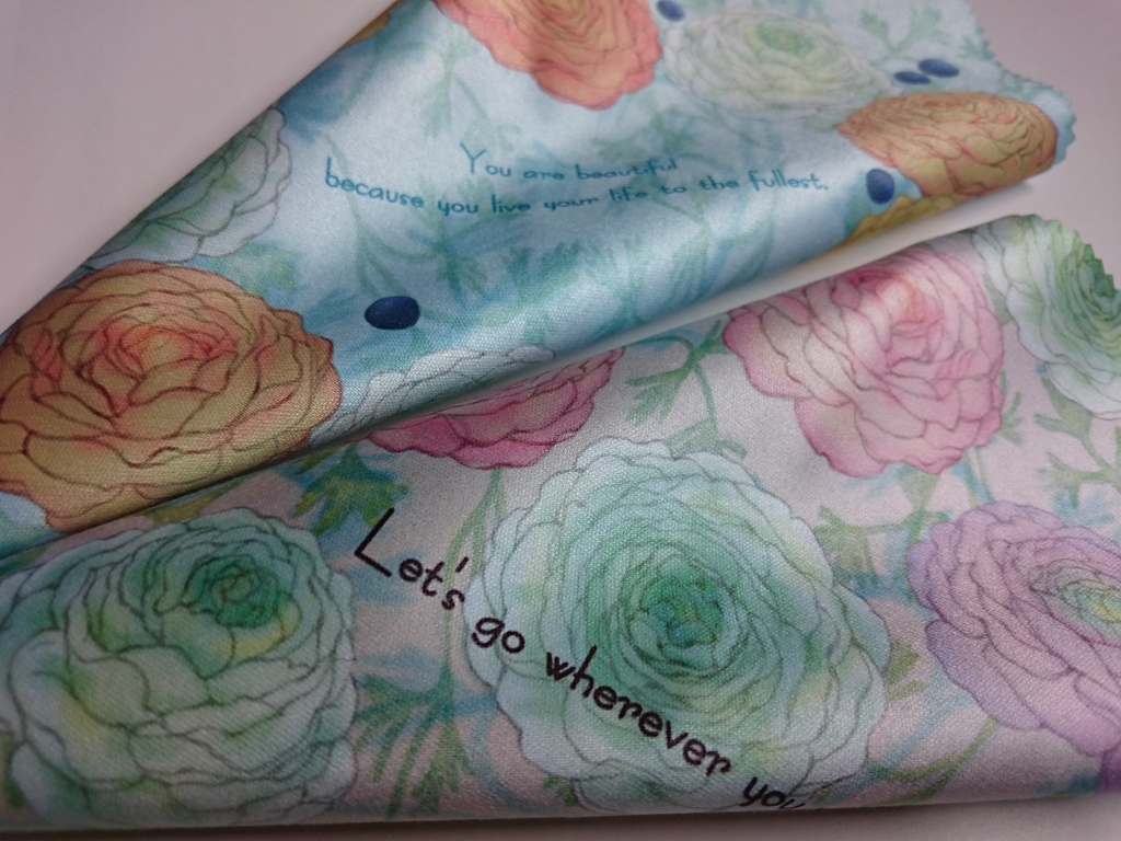 ラナンキュラス ピンク系クリーナークロス