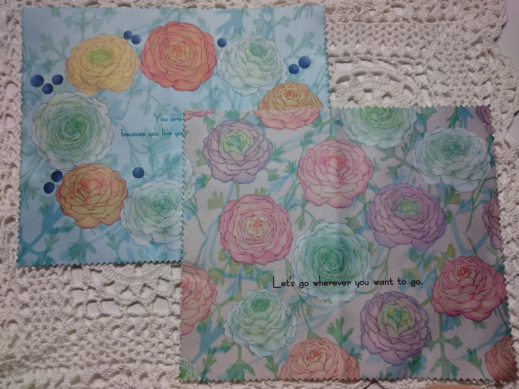 ラナンキュラス ピンク系クリーナークロス