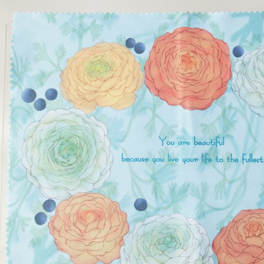 ラナンキュラス クリーナークロス(ブルー)