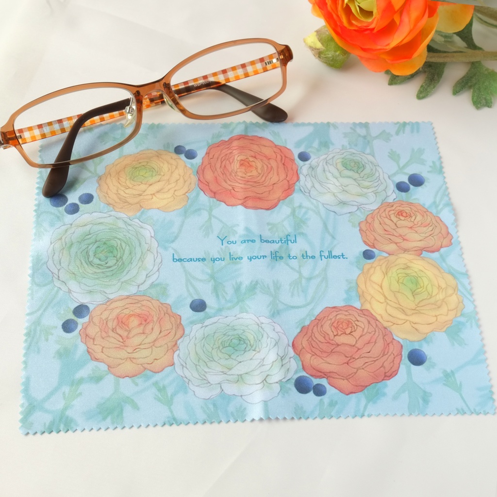 ラナンキュラス クリーナークロス(ブルー)