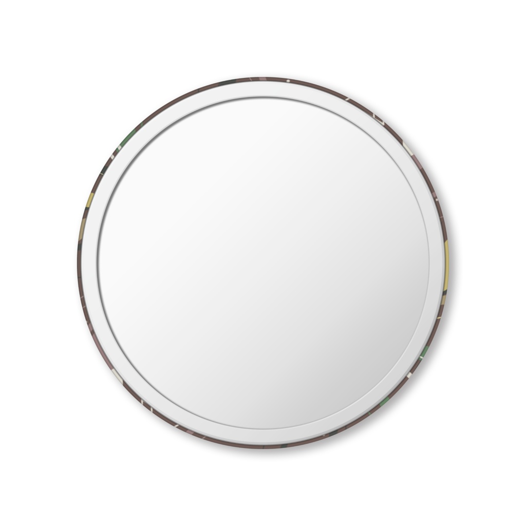 コーヒーとカクザトウ柄缶ミラー