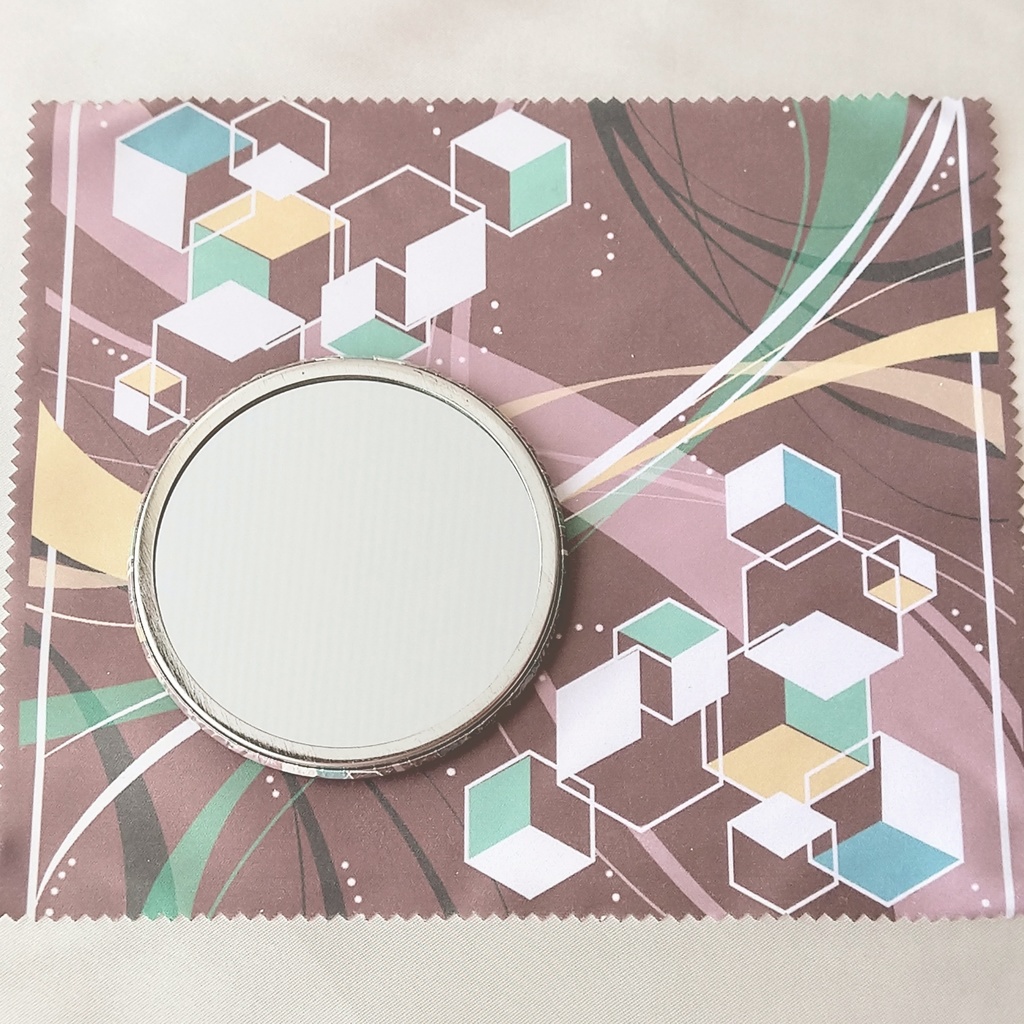 コーヒーとカクザトウ柄缶ミラー