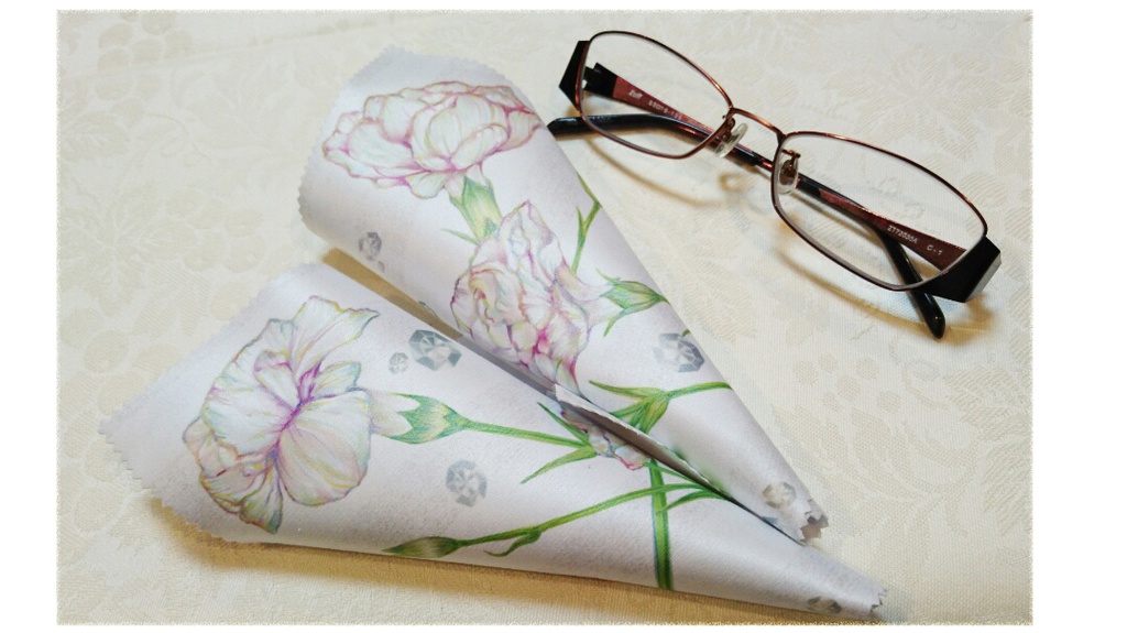 宝石とカーネーション クリーニングクロス