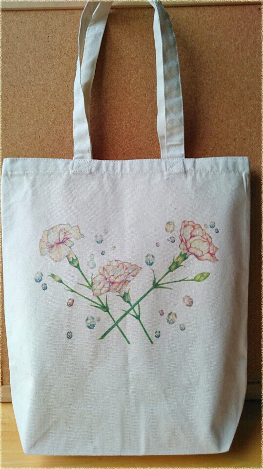 宝石とカーネーション トート(M)