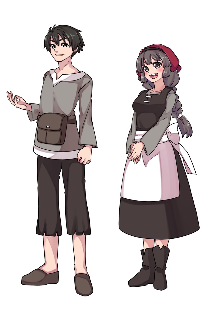ファンタジーキャラクター 立ち絵素材 村人 - renshire - BOOTH