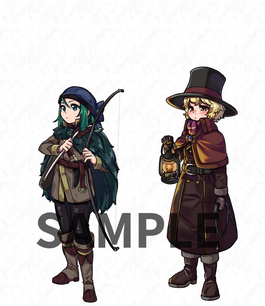 ファンタジーキャラクター立ち絵素材 街の外 Renshire Booth