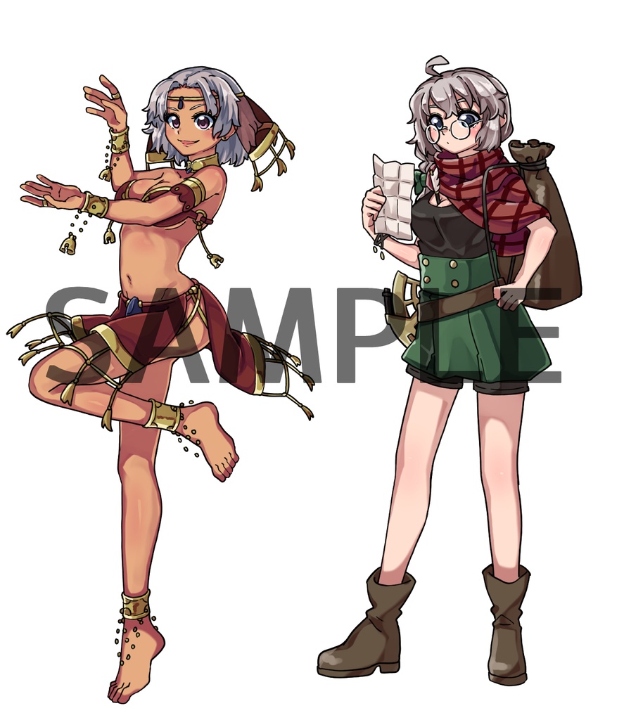 ファンタジーキャラクター立ち絵素材 駆け出しセットVol.3