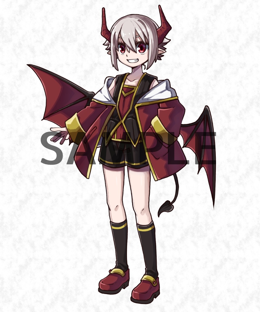 ファンタジーキャラクター立ち絵素材 天使と悪魔