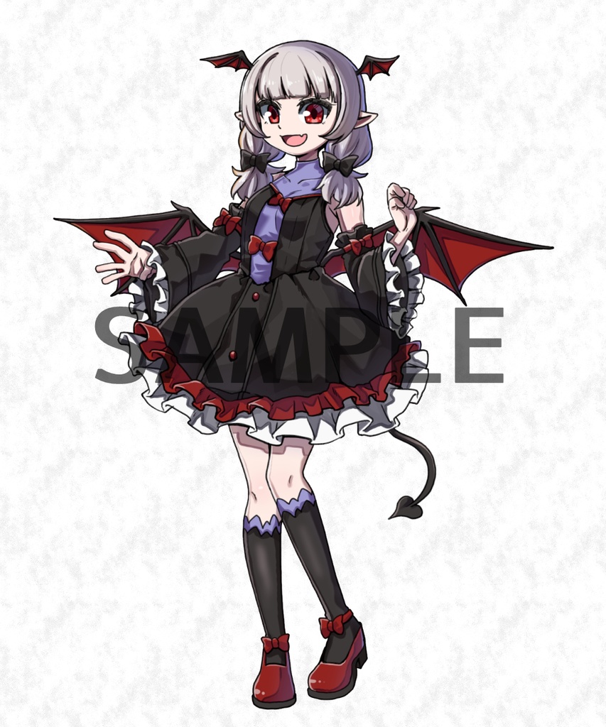 ファンタジーキャラクター立ち絵素材 天使と悪魔