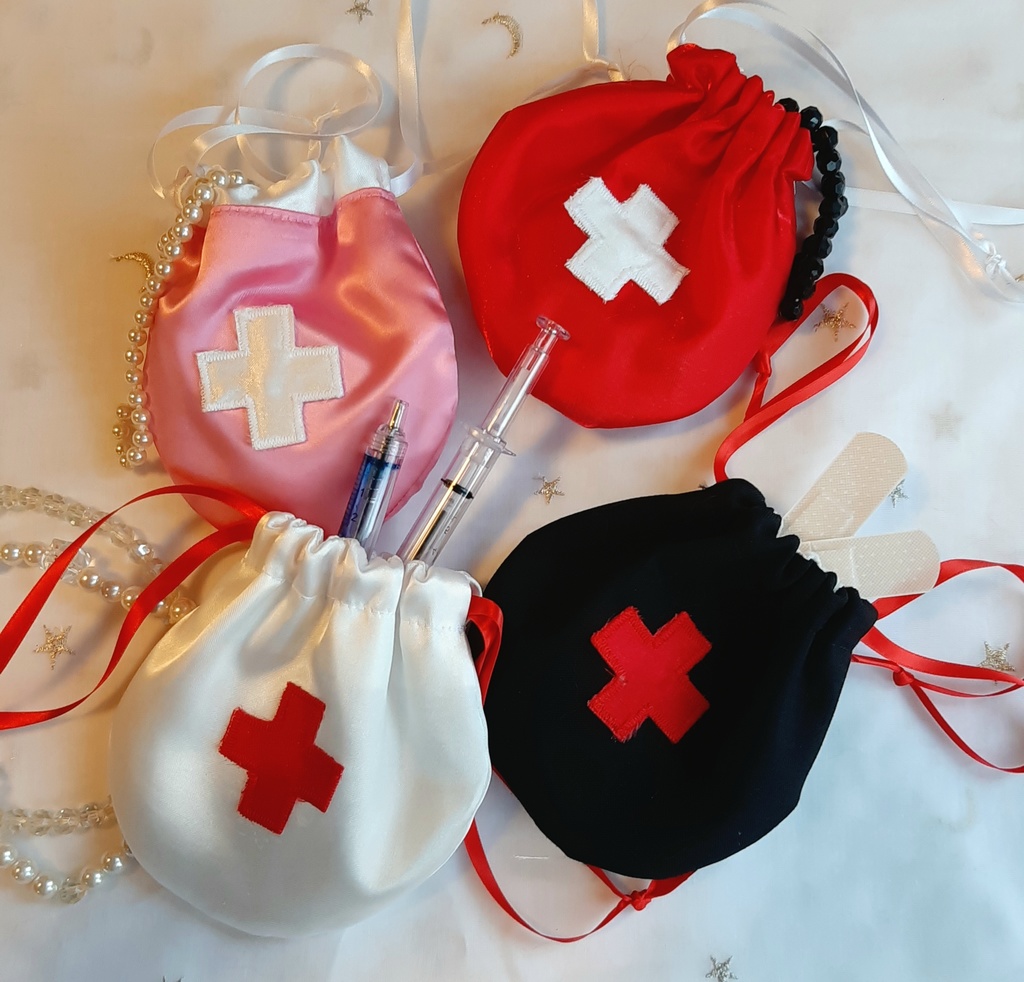 病みかわナースミニ巾着袋