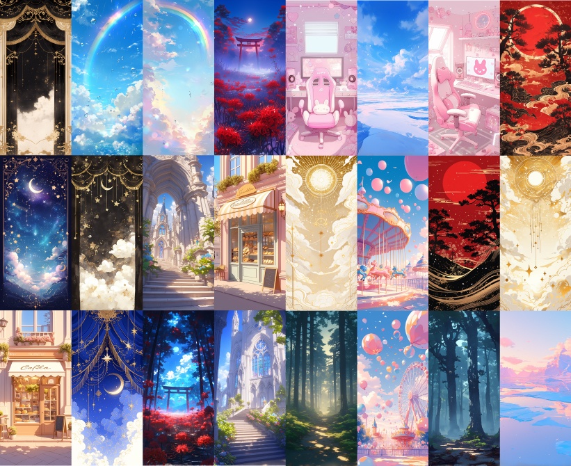 〖無料配布〗背景224枚セット