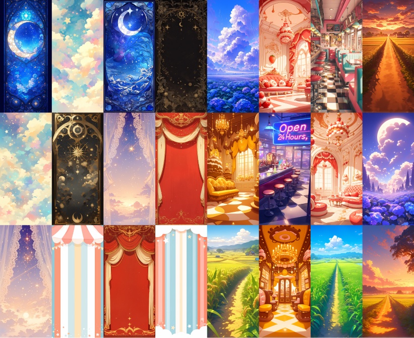 〖無料配布〗背景224枚セット