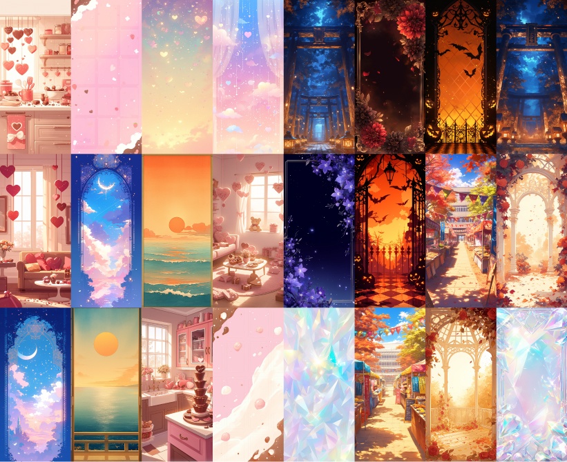 〖無料配布〗背景224枚セット