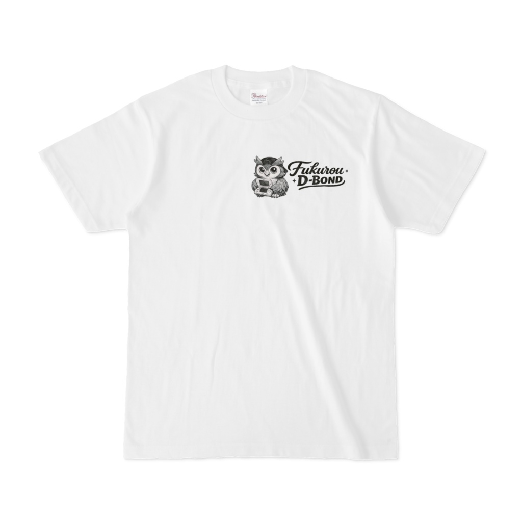 フクロウDボンドロゴTシャツ②