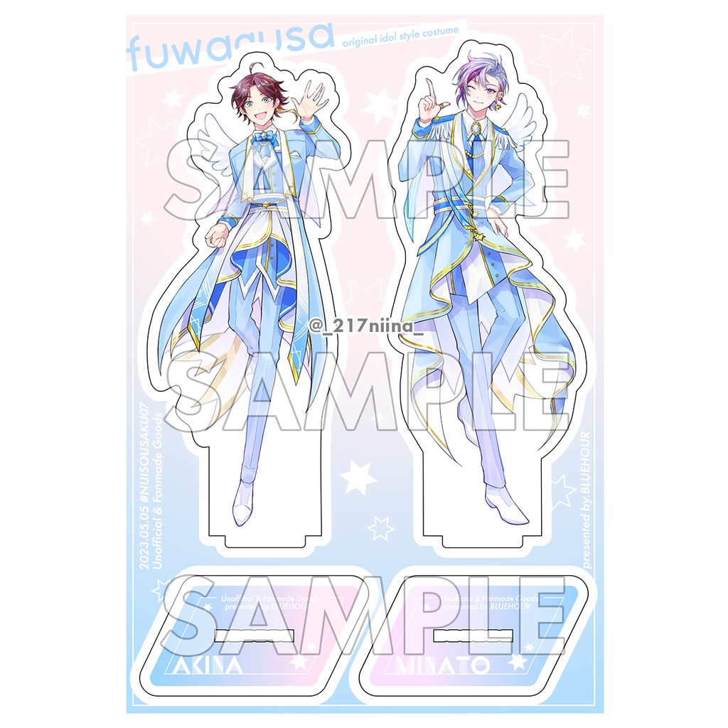 【非公式】ふわぐさ創作アイドル風衣装アクスタ