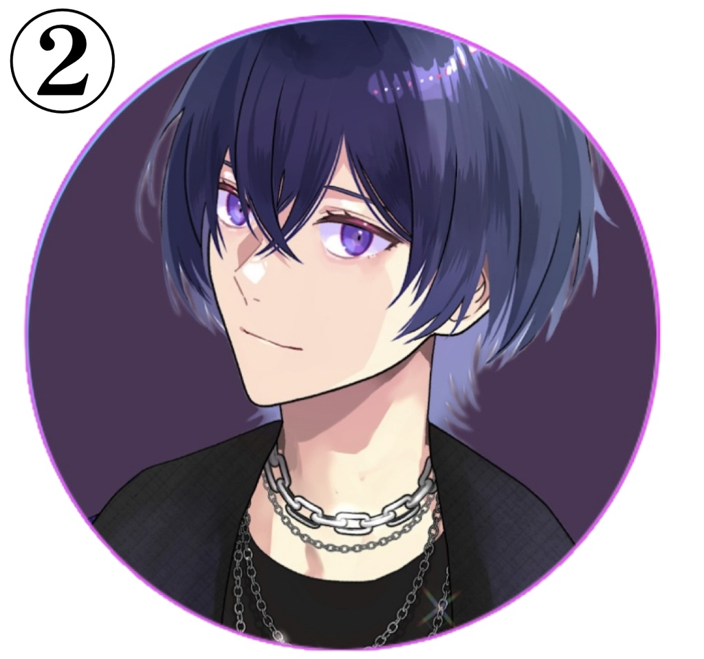 【缶バッジ3種】左から①Vtuberイラストver②アイドルイラストver③シチュボイラストver