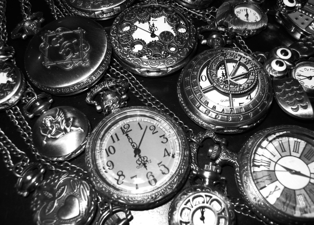 【booth店限定】懐中時計トートバッグ アンティーク キナリ ナチュラル