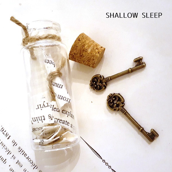 鍵の標本 SHALLOW SLEEP ガラスボトルに詰め込んで