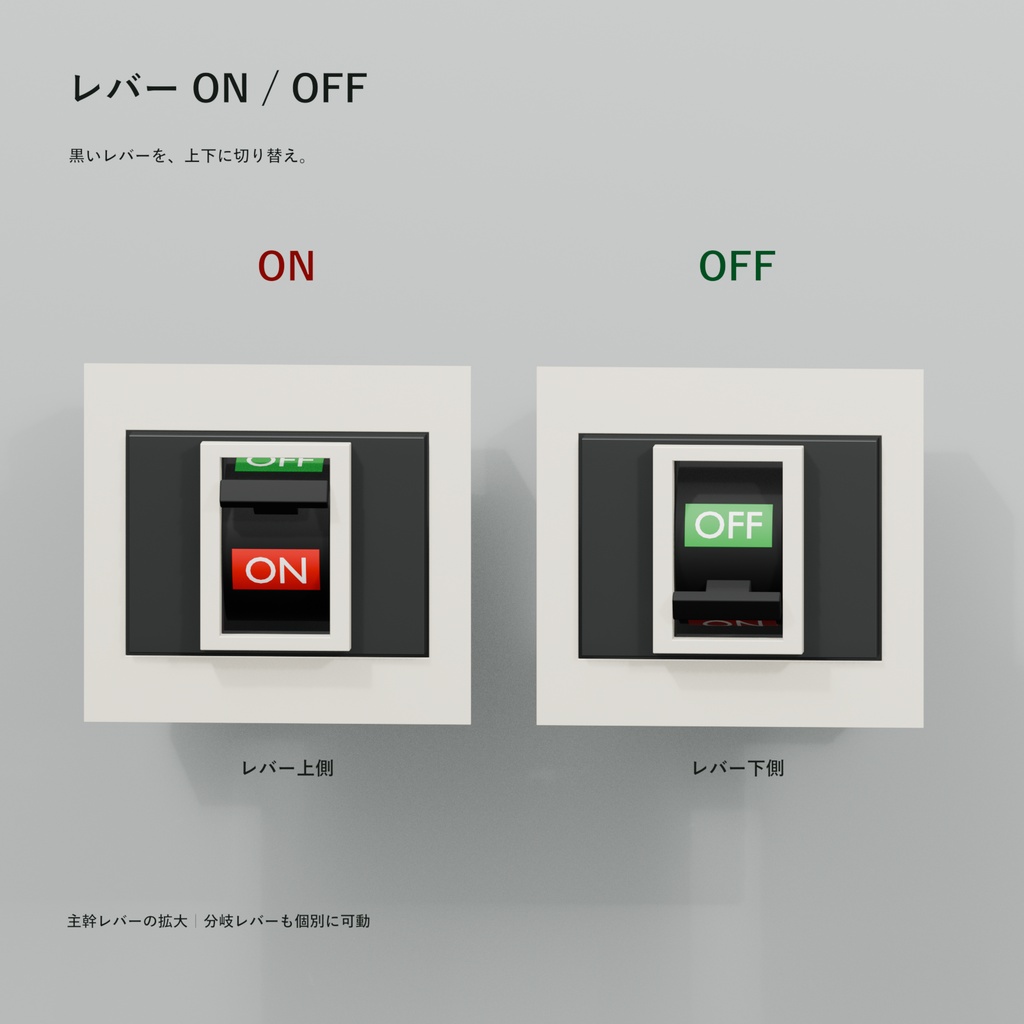 業務用分電盤(扉・レバー可動)