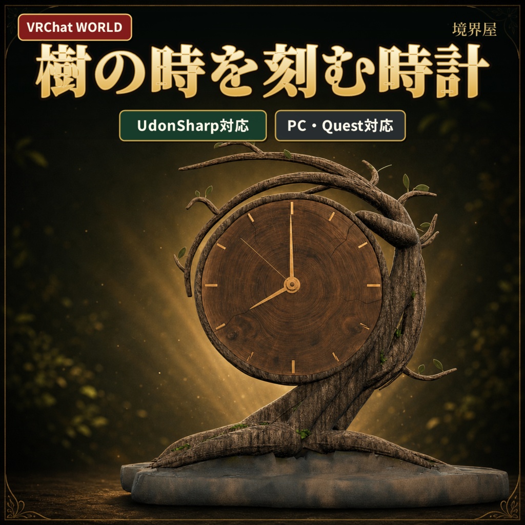 【VRC】樹の時を刻む時計【UdonSharp】