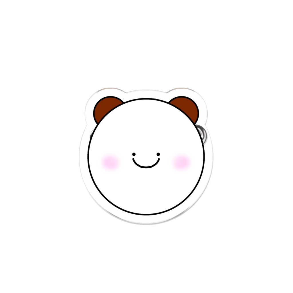 ニコニコアクリルクマバッチ