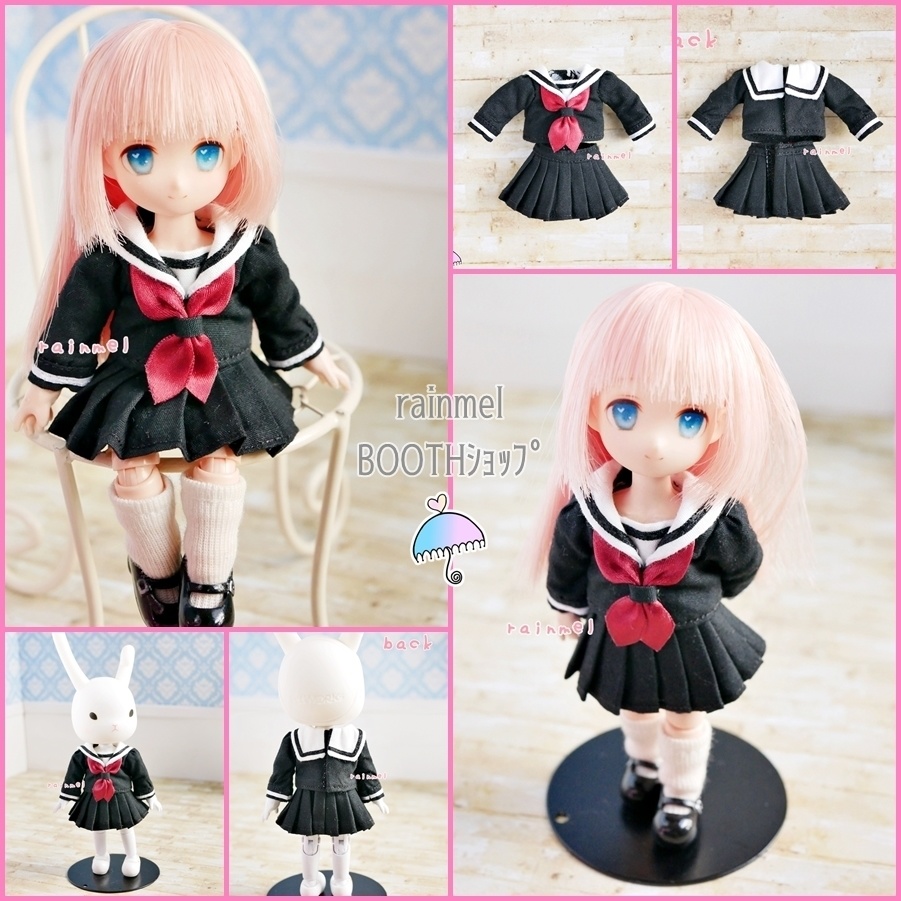 オビツ11サイズ 長袖セーラー服セット