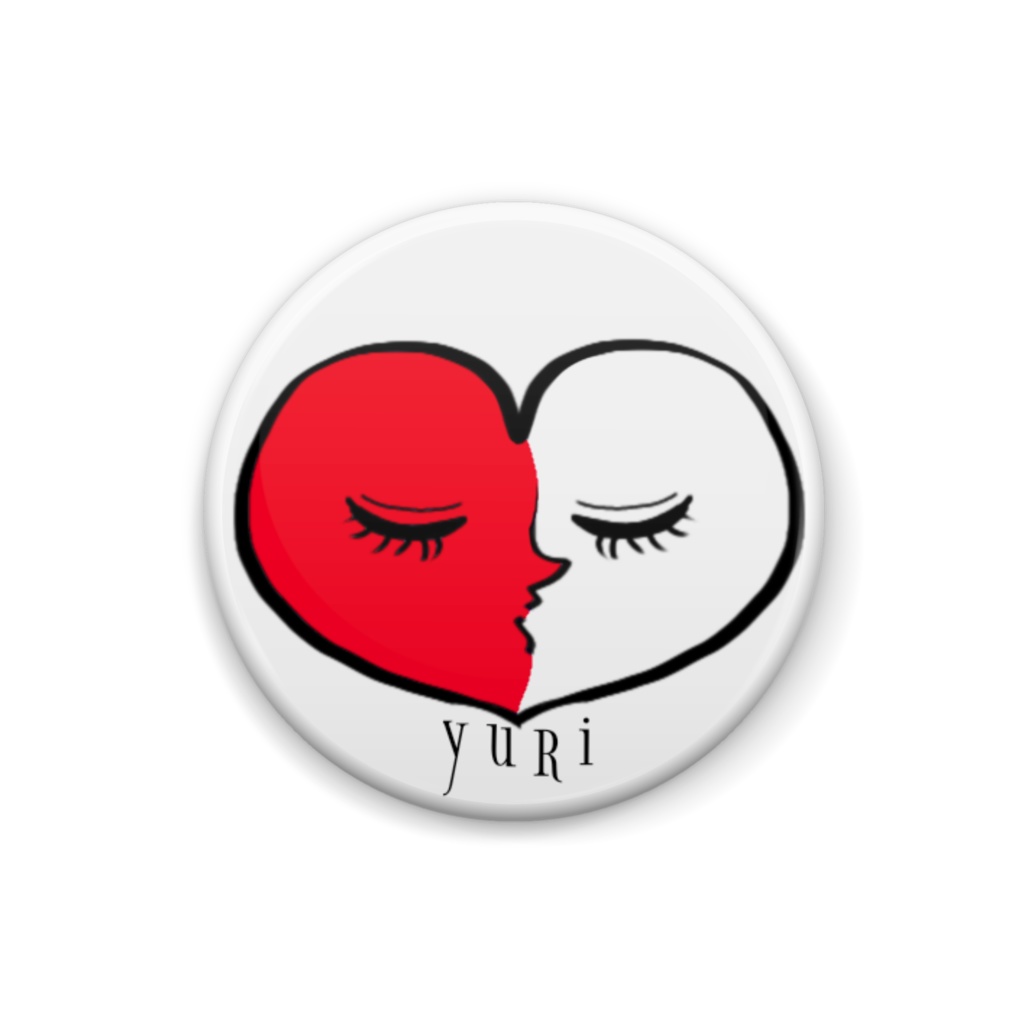 缶バッジ CanBadge LoveHeart(Red)