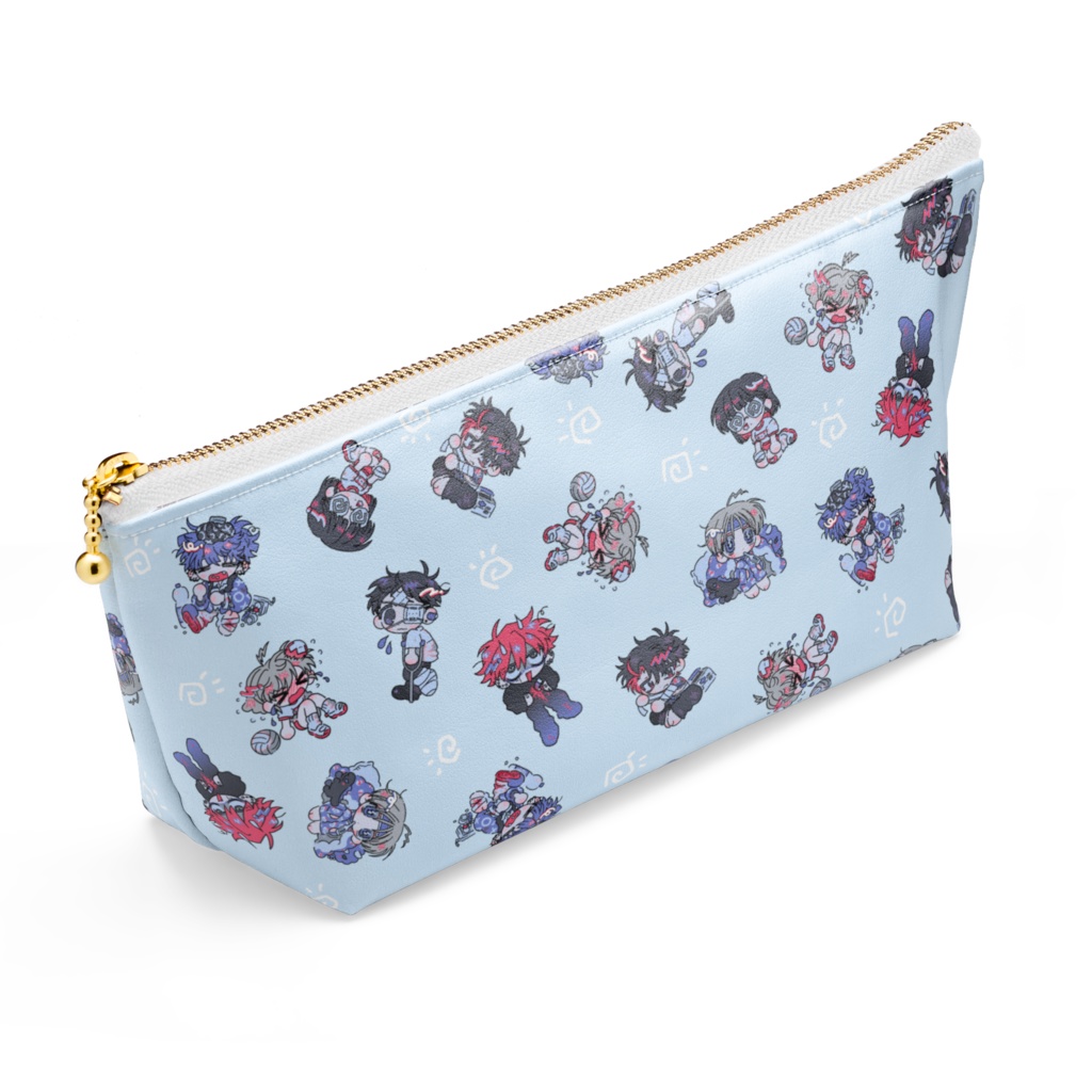 ぐあいわるポーチ薄青