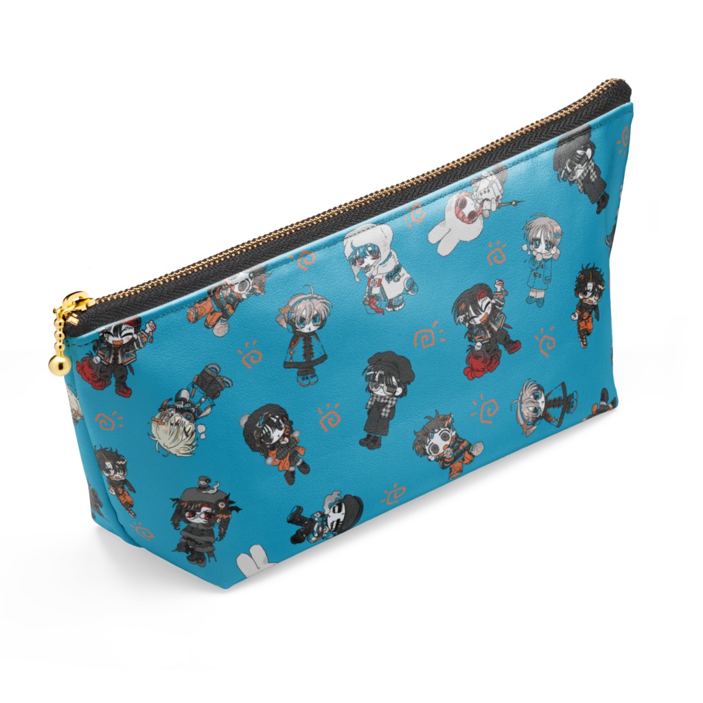 ふゆふくポーチ水色