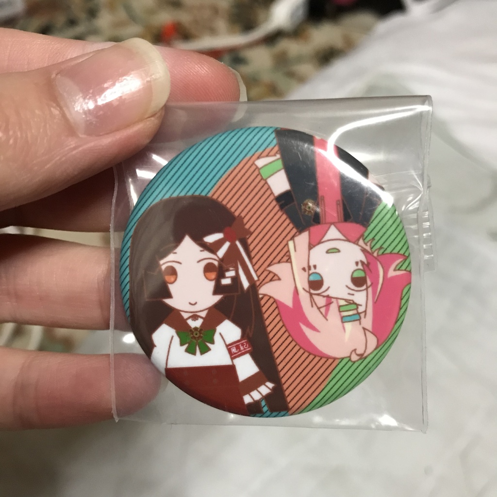 言ノ葉プロジェクト缶バッジ_鹿乃川律＆三鹿ナルキ