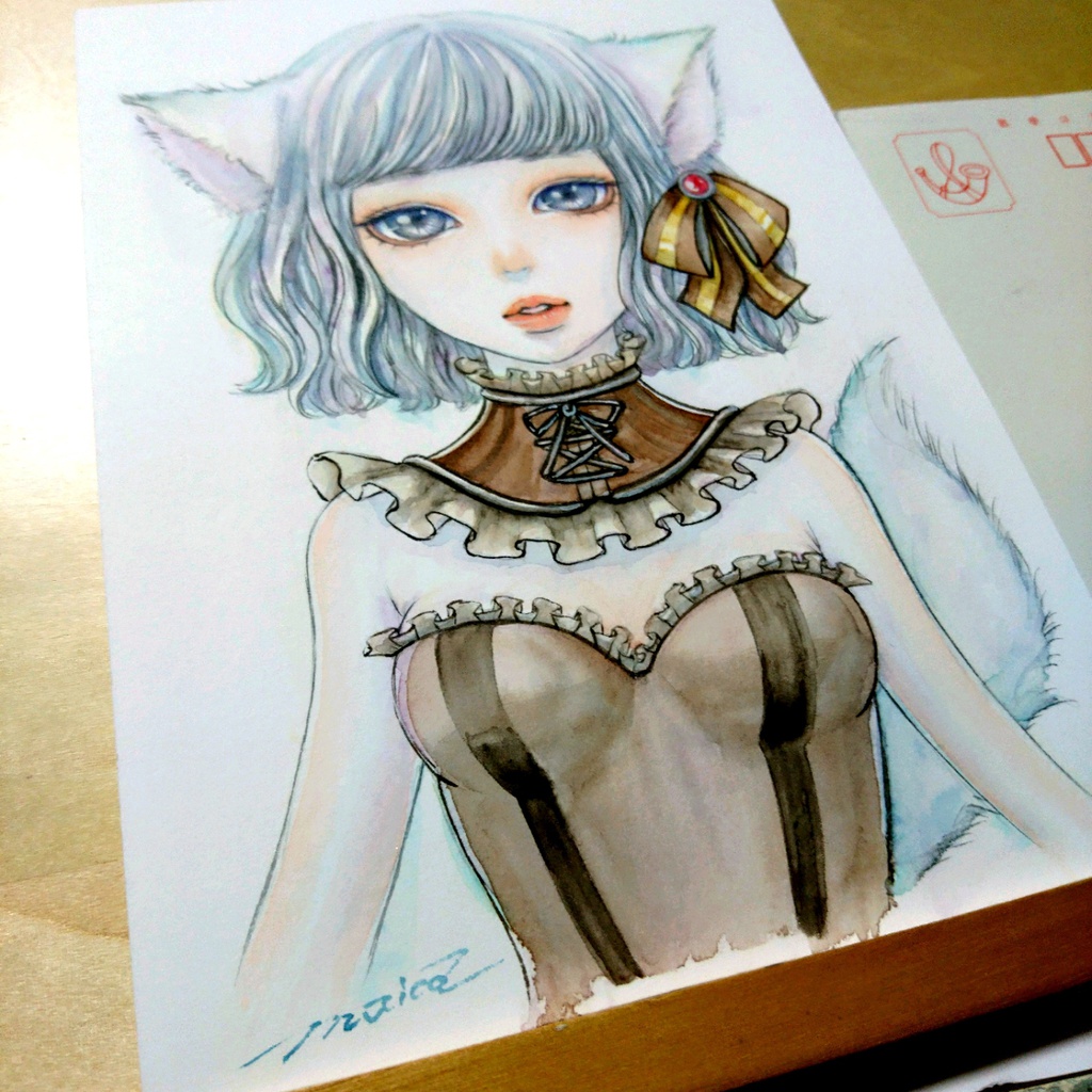 ■生原画■《スパイシーチョコ》 オリジナル 手描きイラスト