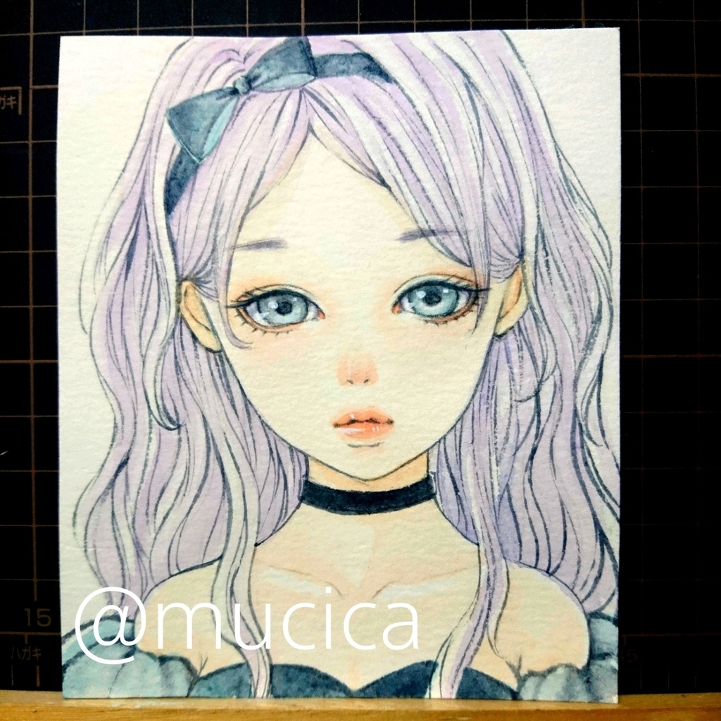 生原画 《 wisteria 》 オリジナルイラスト
