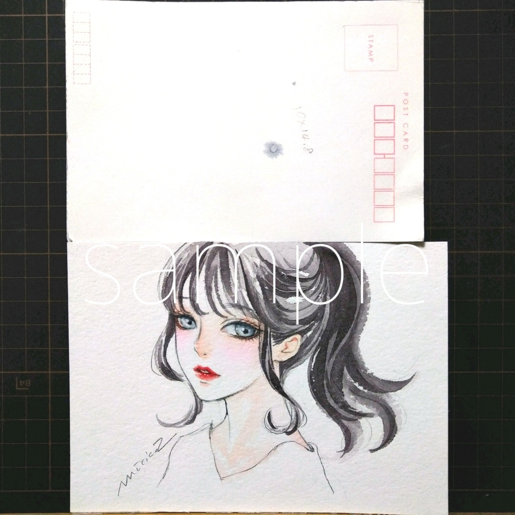 原画 手描きイラスト ポニーテール 水彩画 - ☆木元りえ子 原画 手描きイラスト ポニーテール 水彩画 - ☆木元りえ子