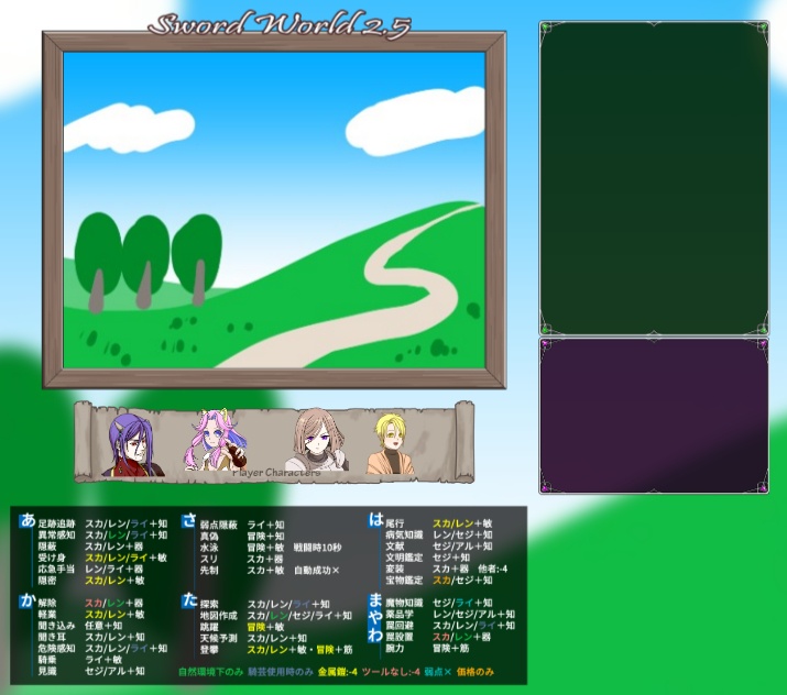 【SW2.5・初心者向け】基本戦闘用ココフォリアボード Ver.1.2