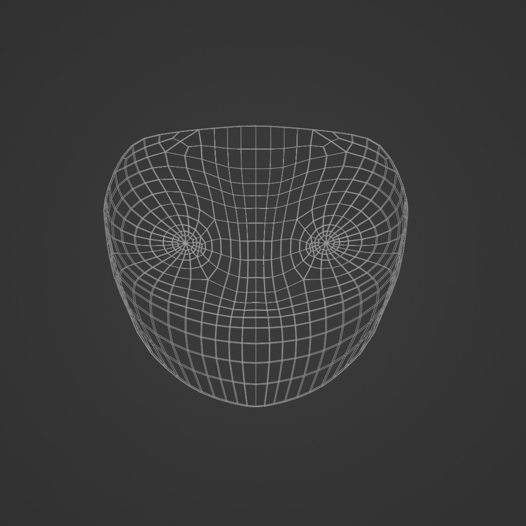 【3Dお面モデル】KANASI