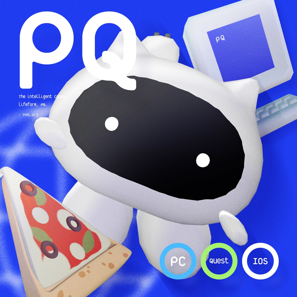 【無料】PQ - オリジナル3Dモデル / ペットギミック