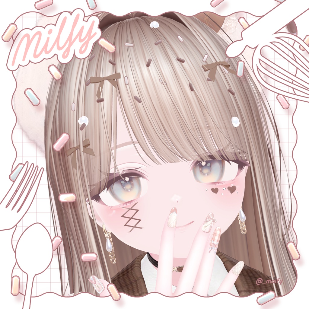 【9アバター対応】Sweet Spray Pin 🍫