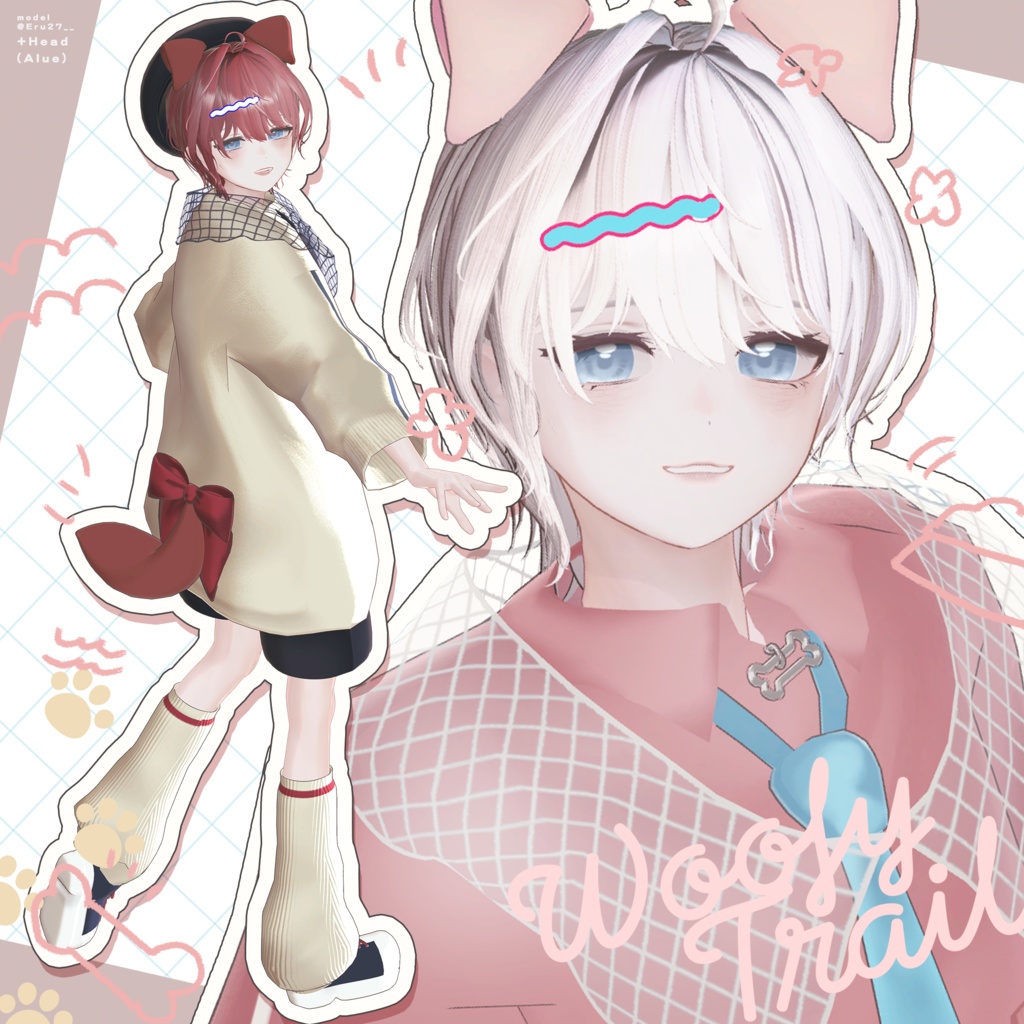 【4アバター対応】🐶WoofyTrail🦴