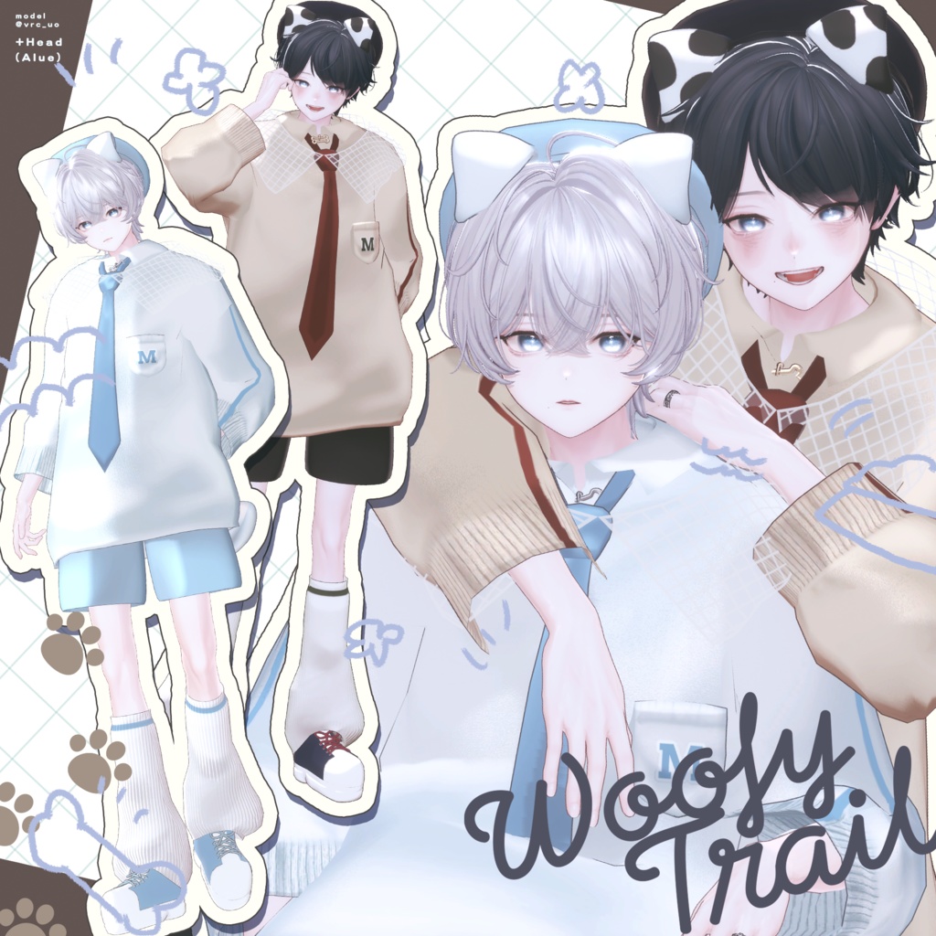 【4アバター対応】🐶WoofyTrail🦴